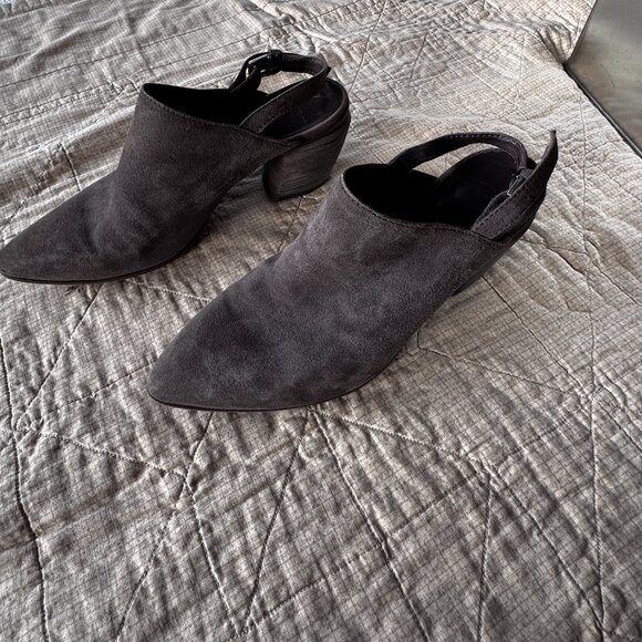 Officine Creative Women Severine Soft Grey Heel Mule Size 36.5 Suede Leather - Picture 1 of 10